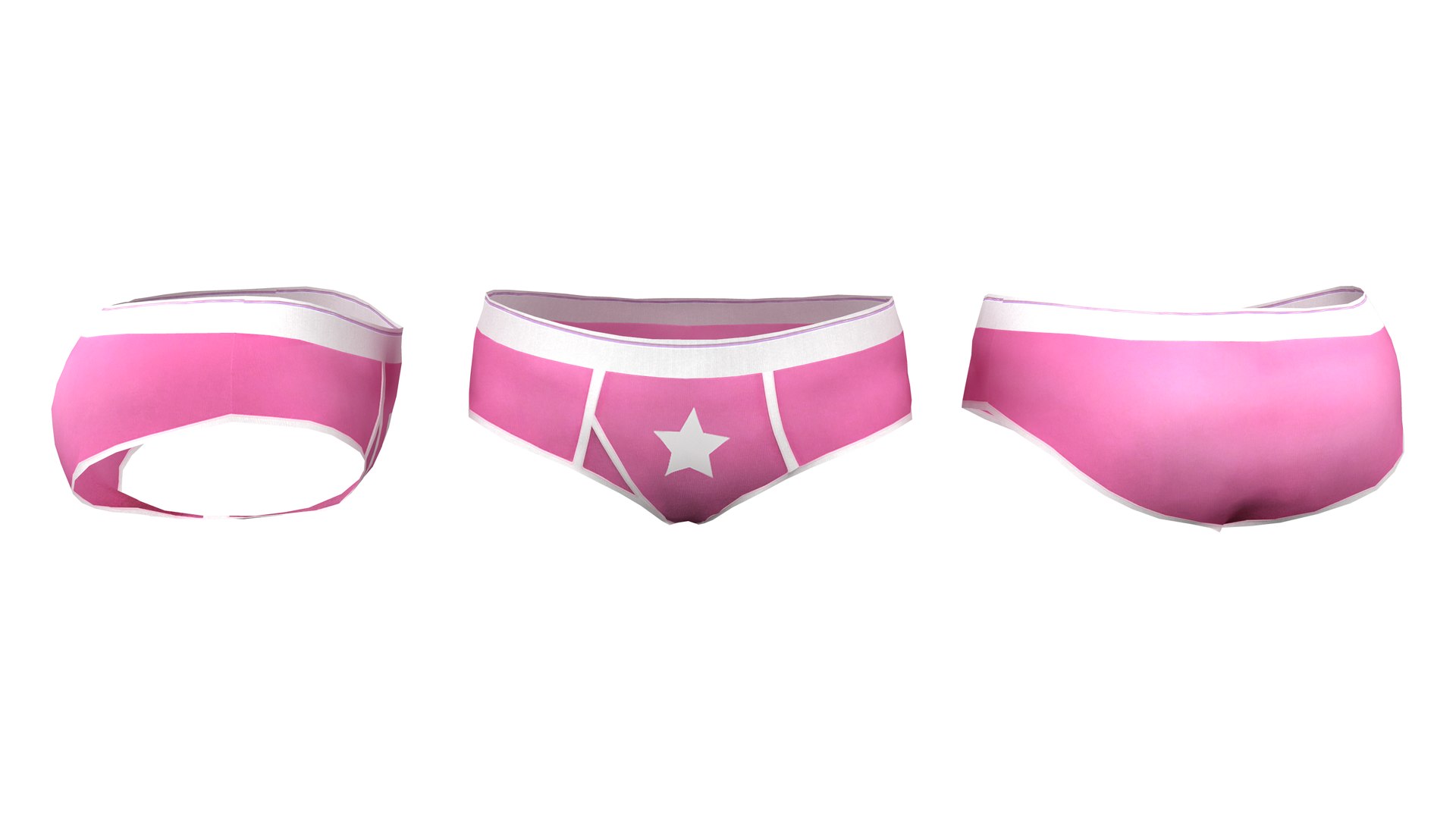 Womens Boy Briefs 3D TurboSquid 1861363