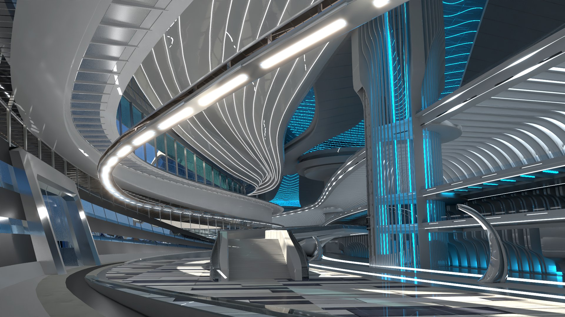 3D Multifunctional Building 2 - TurboSquid 1771125