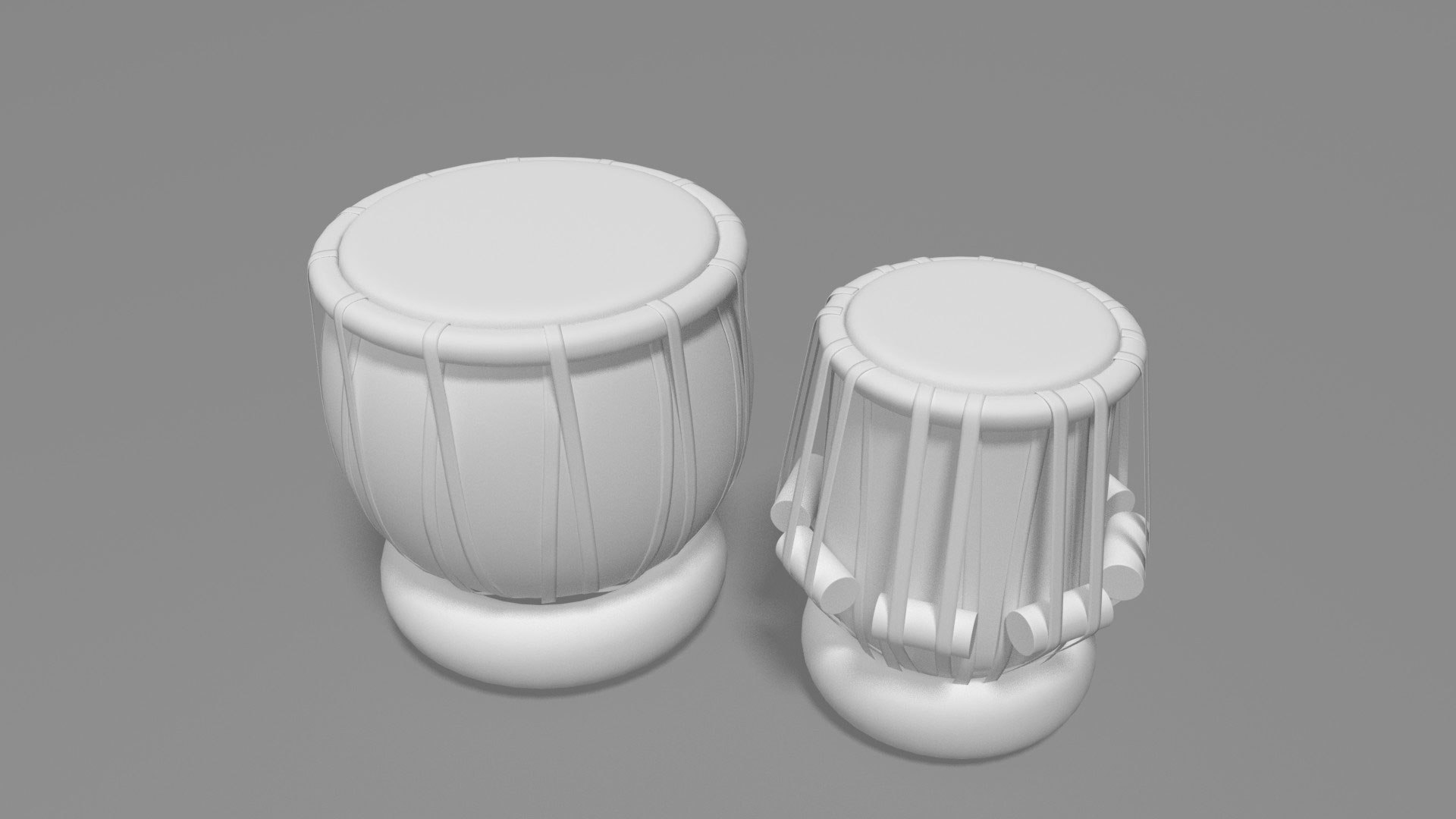 Tabla Indian Traditional 3D Model TurboSquid 1163680