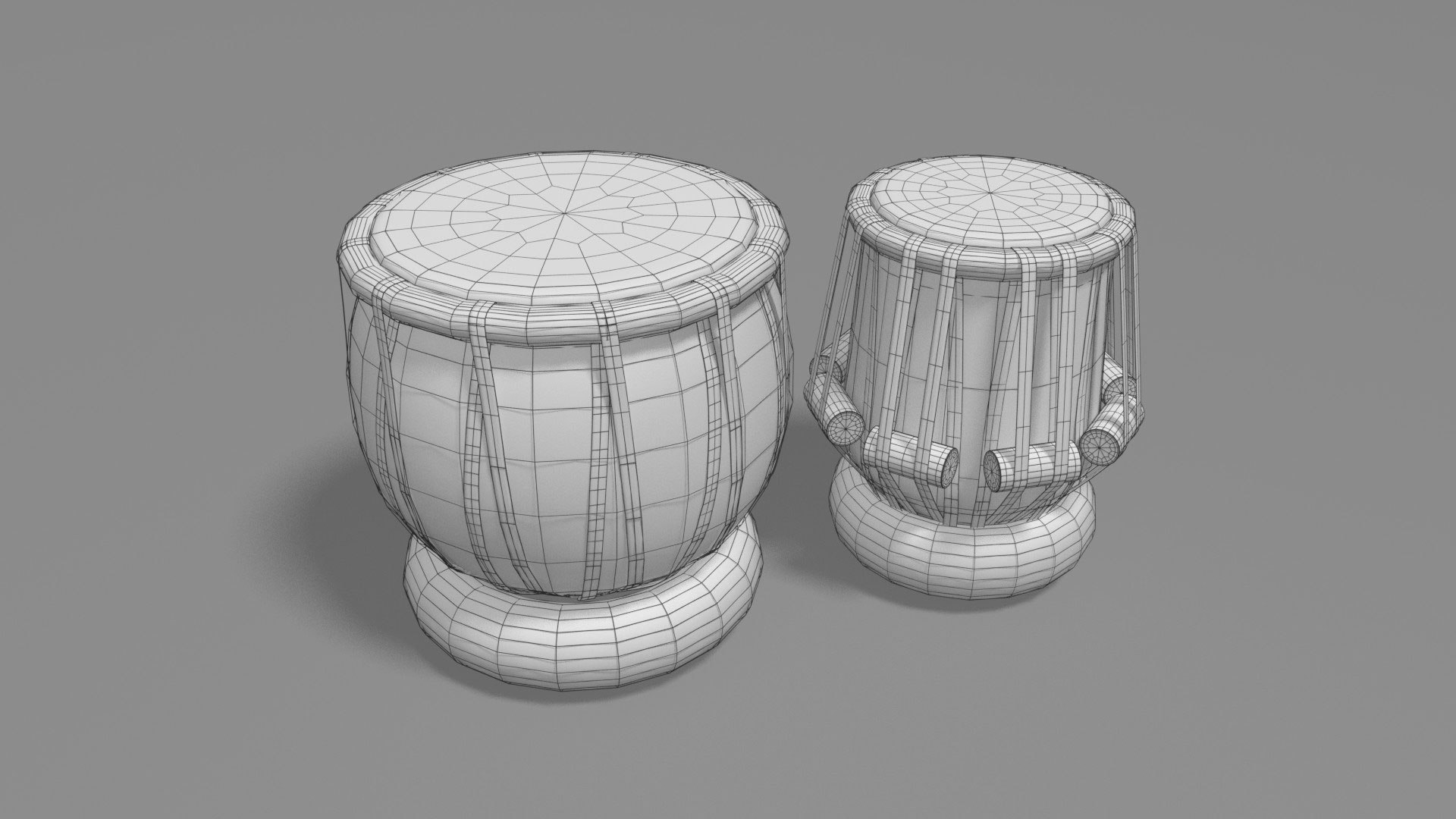 Tabla Indian Traditional 3D Model TurboSquid 1163680