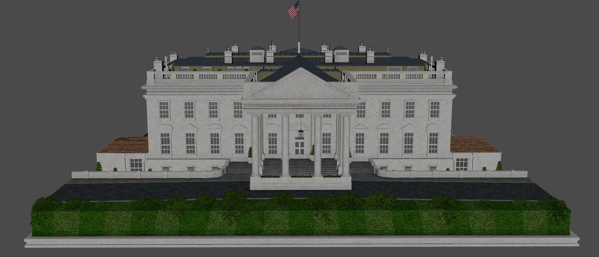 The White House Model - TurboSquid 2409115