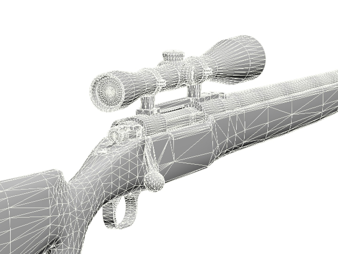 3d Model Hunting Rifle