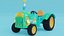 Cartoon Tractor 3D model