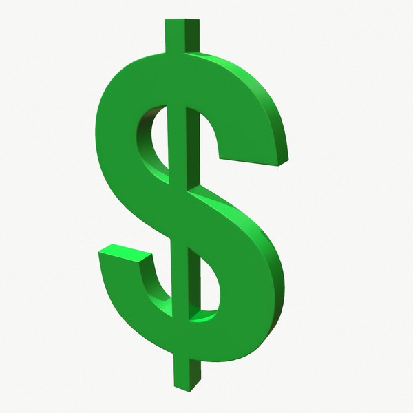 dollar symbol 3D model