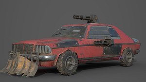 post apocalyptic monster mercedes 3D