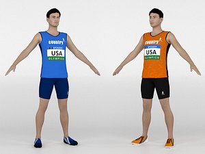 Athletic Runners 2 in 1 3D model