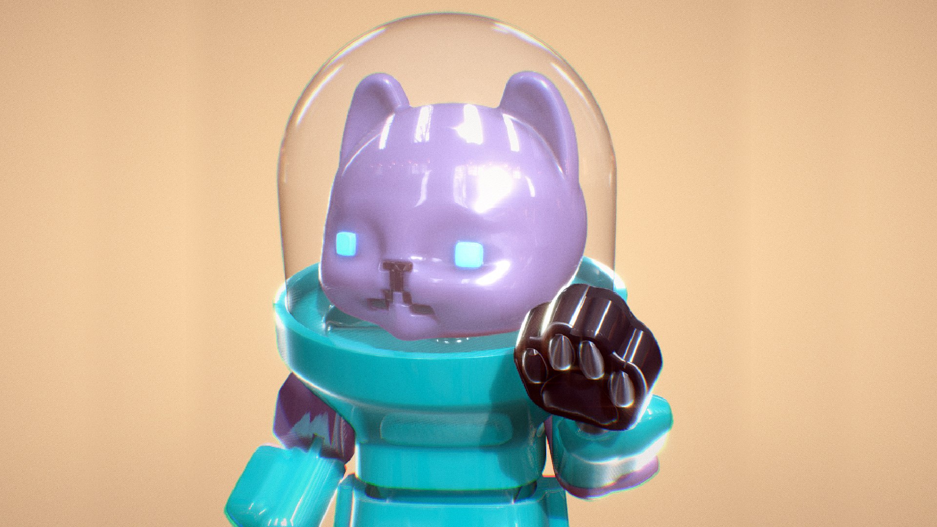 Robot Space Cat 3D Model - TurboSquid 2037941