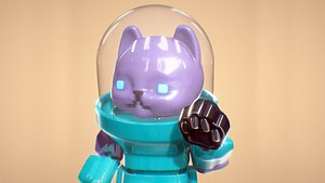 Robot Space Cat 3D model