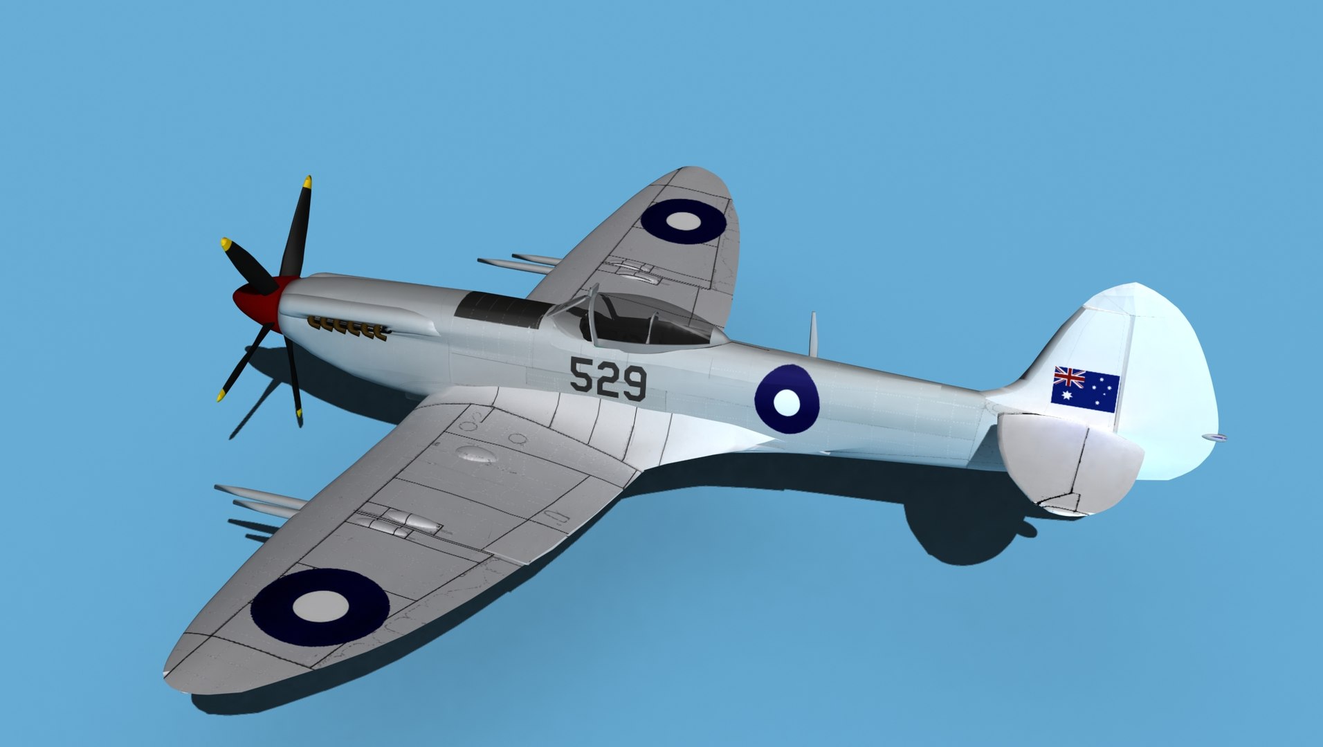 3D Supermarine Spitfire Mk XXII V07 Australia model https://p.turbosquid.com/ts-thumb/b4/tlA3os/6P/supermarinespitfiremkxxiiv070080/jpg/1657584721/1920x1080/fit_q87/4e508d9fbe92df66161dac078afc1a04a4c71450/supermarinespitfiremkxxiiv070080.jpg