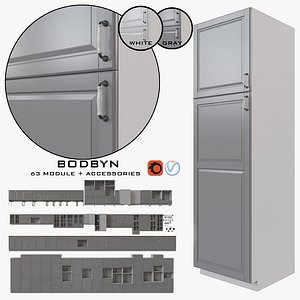 ikea kitchen bodbyn 3D model