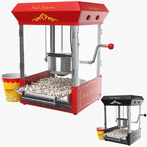 Popcorn Maker Red And Black