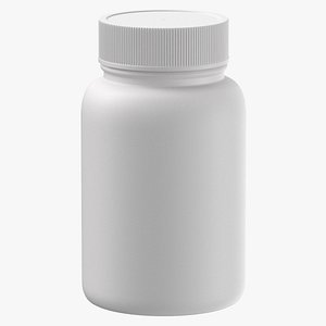 plastic bottle pharma 200ml 3D model