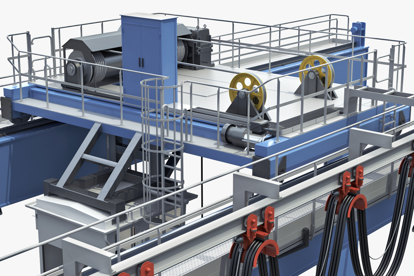 3d rubbertyred gantry crane terex