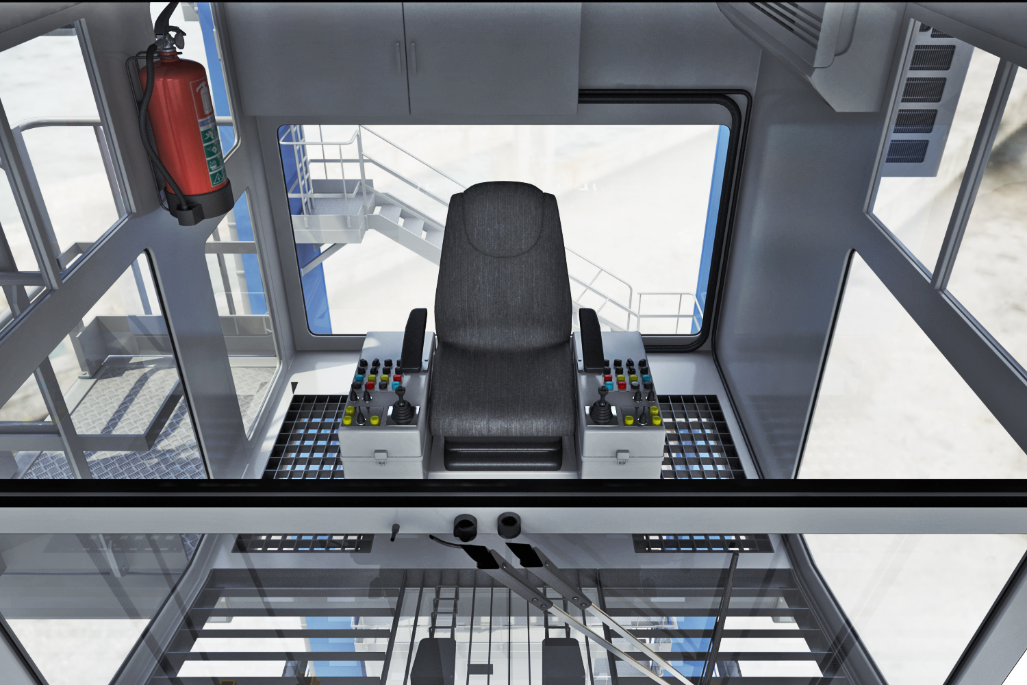 3d rubbertyred gantry crane terex