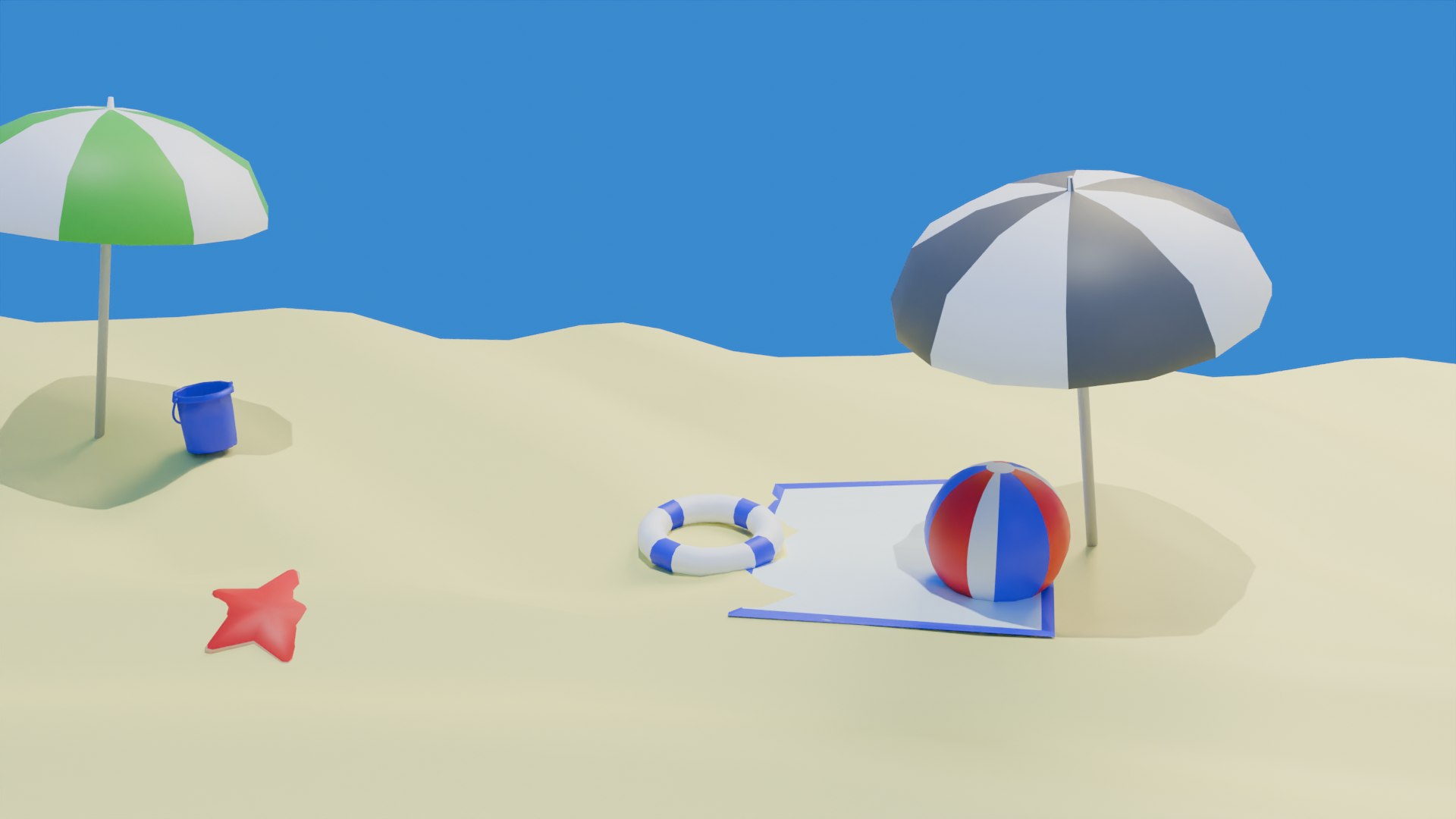 Beach Model - TurboSquid 2268273