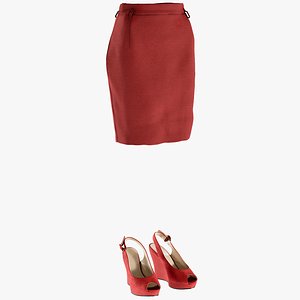 Women's Skirt and Shoes