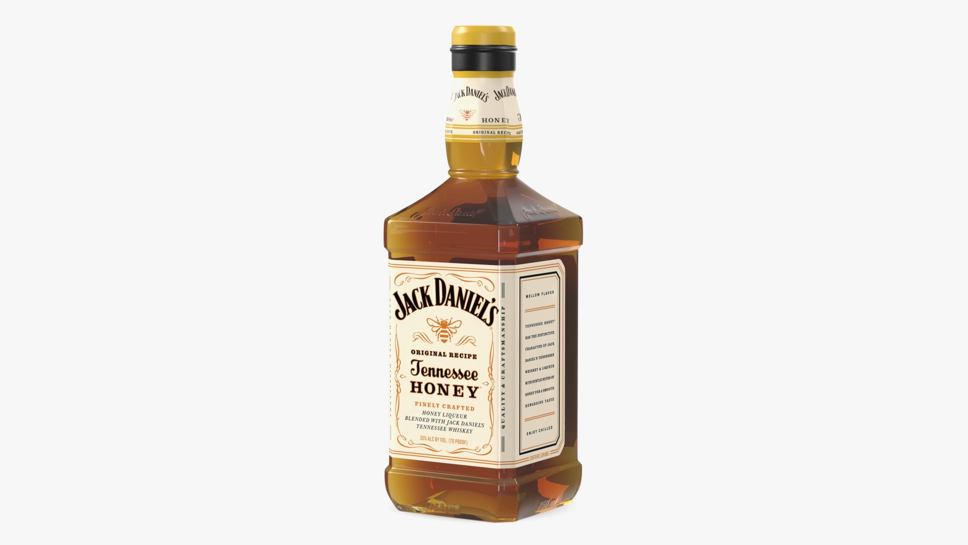 Jack Daniels Tennessee Honey Whiskey 3D model preview