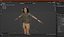 Modelo 3D del personaje de Mason de la chica con aparejo de dibujos animados