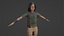Modelo 3D del personaje de Mason de la chica con aparejo de dibujos animados