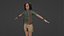 Modelo 3D del personaje de Mason de la chica con aparejo de dibujos animados