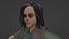 Modelo 3D del personaje de Mason de la chica con aparejo de dibujos animados