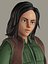Modelo 3D del personaje de Mason de la chica con aparejo de dibujos animados