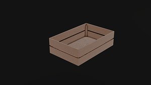 Wooden Display Crate 3D