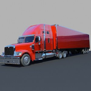 international 9900ix internatinal 3d model