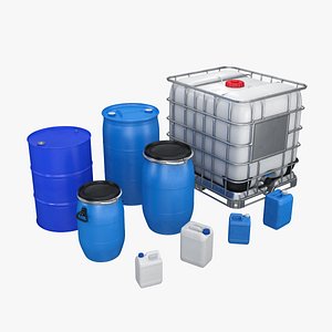 industrial containers liquids 3D