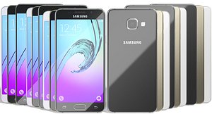 realistic samsung galaxy a3 obj