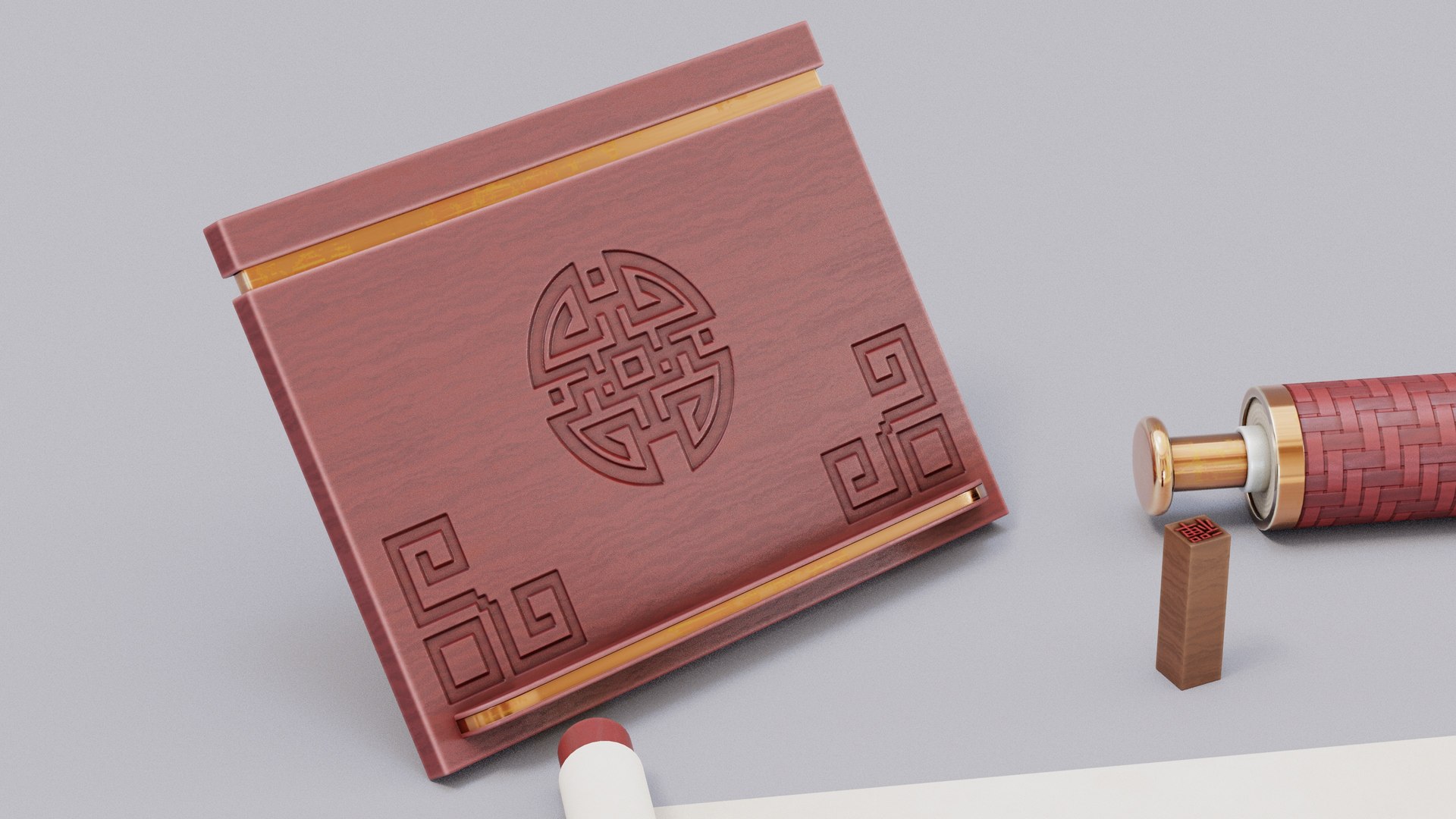 Chinese Trade Furniture Kit - 19 Writing Kit 3D Model - TurboSquid 2059539