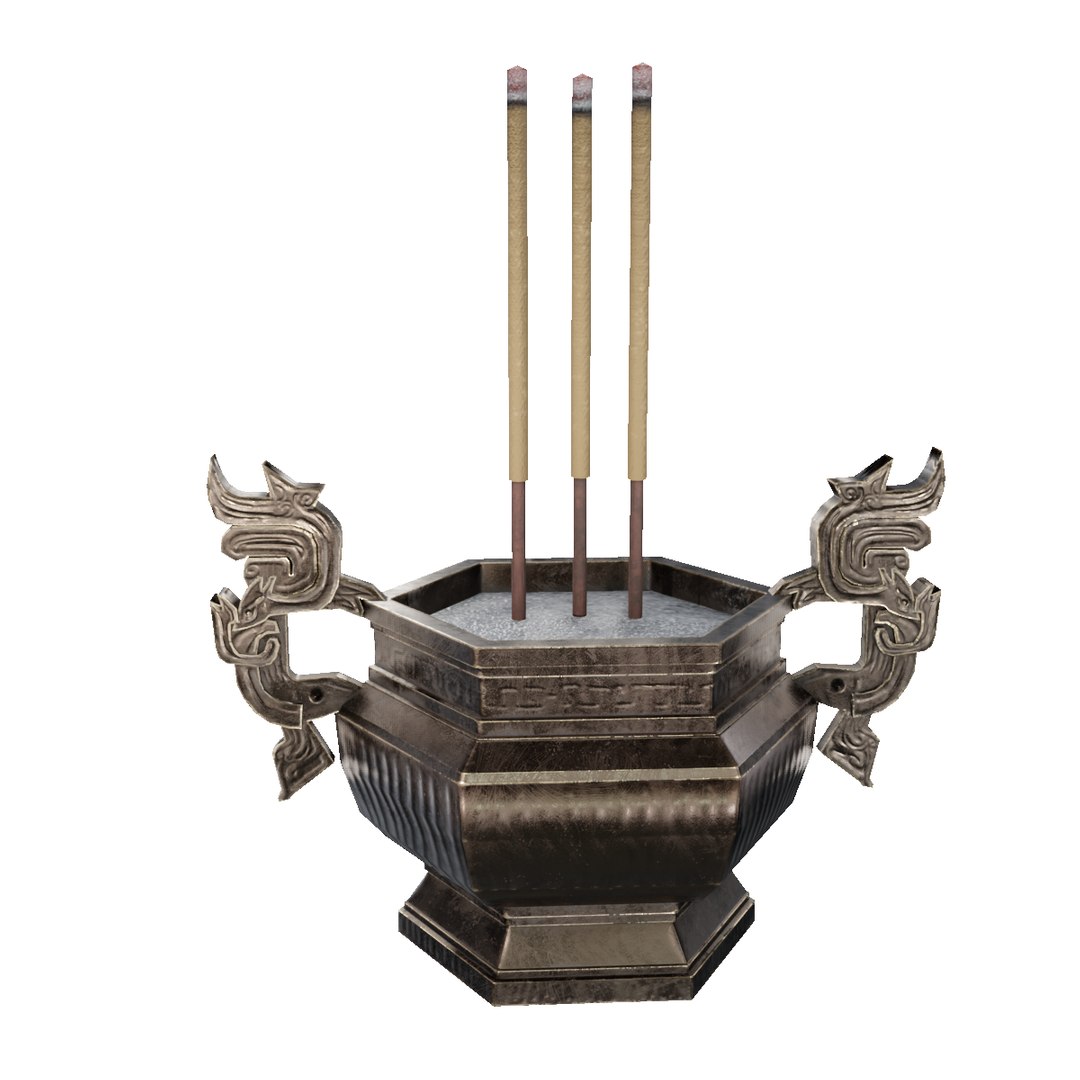 3D Temple Small Censer - TurboSquid 2239719