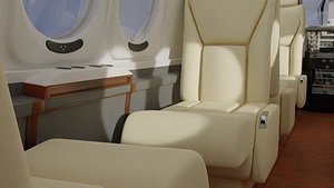 Aircraft interior&nbsp;Design bess 90 plane 3d seat models and cockpit