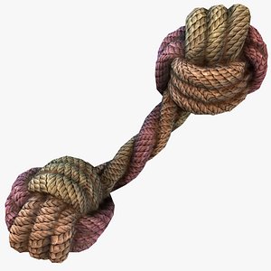 Pet Cat and Dog Rope Dumbbell for Gnawing Chew Toy model