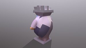 High Poly Queen 3D model