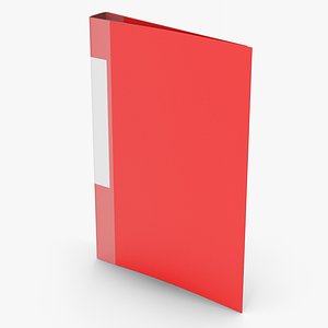 3D Red Office File Folder model