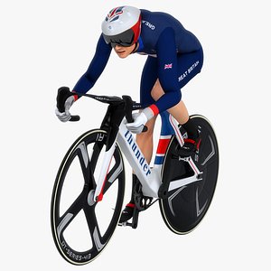 Track Cyclist Animated HQ Editorial License