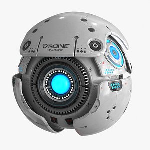 Sci Fi Drone white