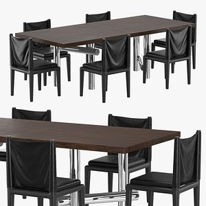 ABI DINING CHAIRS KENNY DINING TABLE 3D model