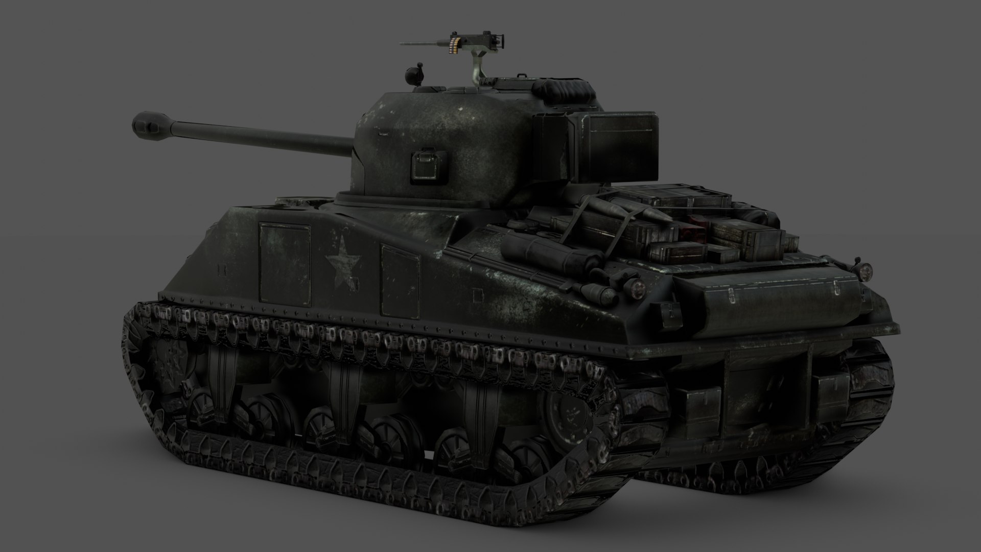Sherman Firefly - WWII Allied British Tank 3D Model Low-poly 3D Model ...