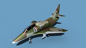 3D model Douglas TA-4M Skyhawk V09 Israel