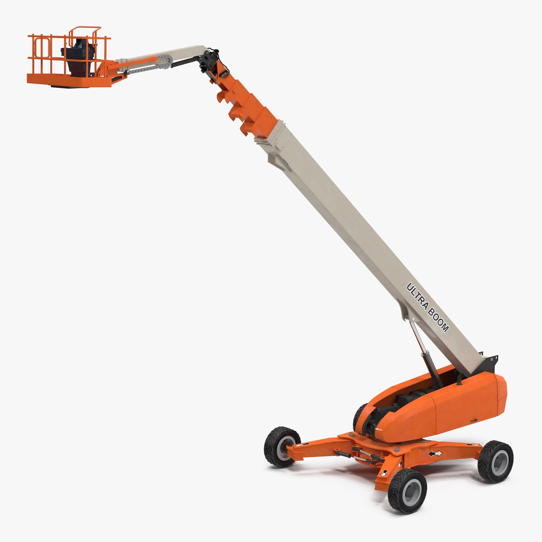 Telescopic Boom Lift Generic 4 Rigged 3D model preview