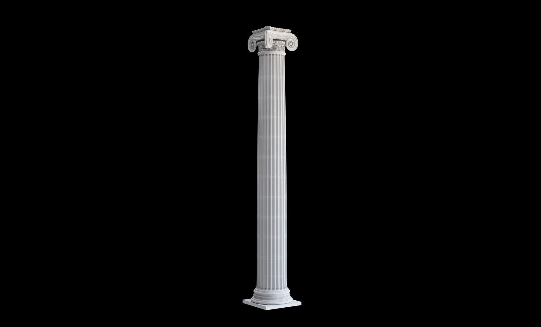 3D Round ionic column https://p.turbosquid.com/ts-thumb/b5/uAJECm/8v/img.present.shot.38copy/jpg/1645627860/1920x1080/fit_q87/8155b2ef20bb315eb125a40a6a371725dbc24454/img.present.shot.38copy.jpg