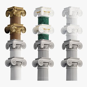 Round ionic column