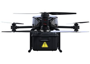 Cargo Drone Tricopter 3D model 3D model
