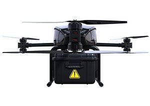 Cargo Drone Tricopter 3D model