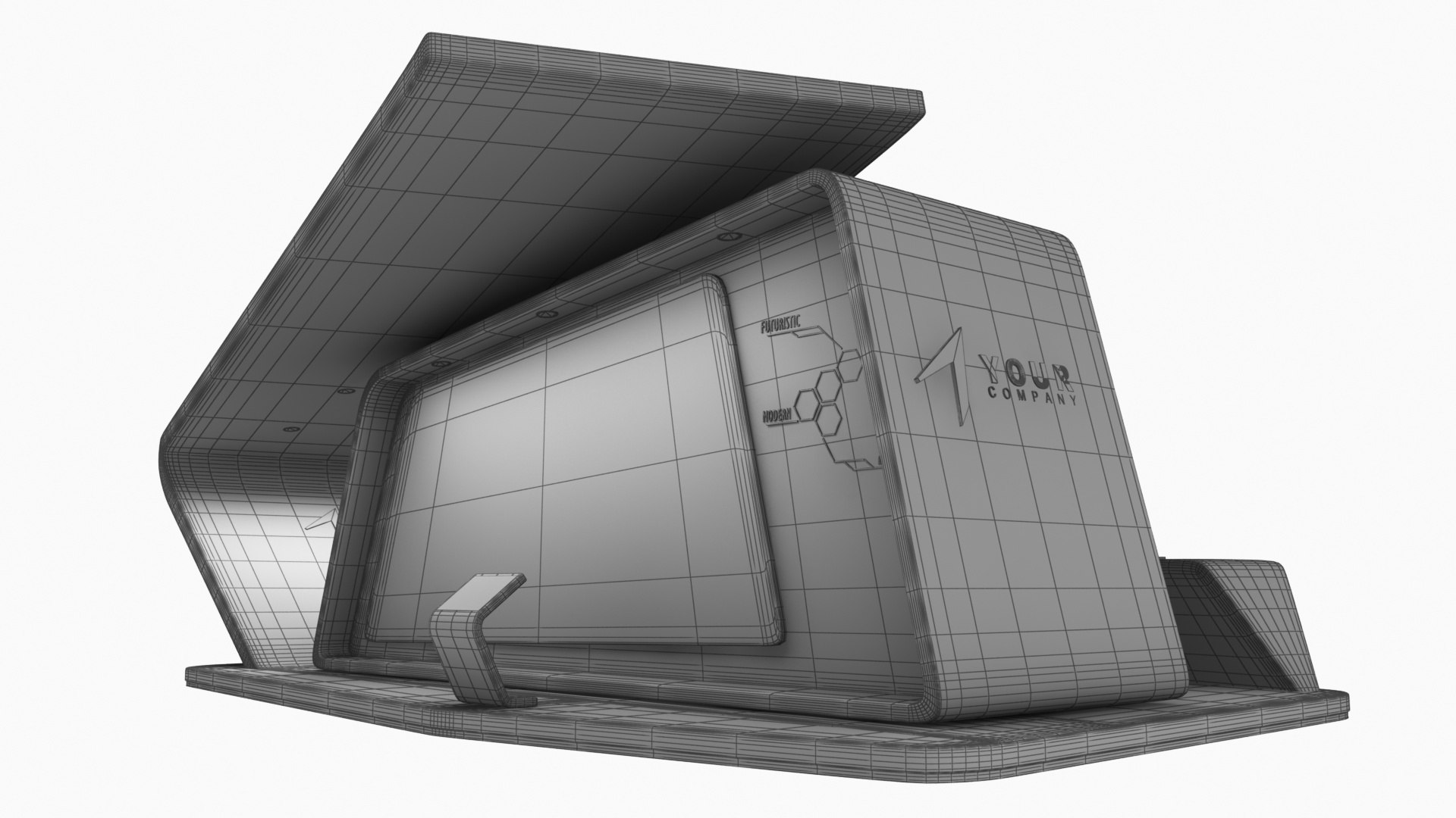 3D model Futuristic Exhibition Stand 6 https://p.turbosquid.com/ts-thumb/b6/2zKCkd/t2/modernexhibitionbooth712/jpg/1651242067/1920x1080/fit_q87/36459f7f56528418fb4ddbb8cb55e3b2e925b594/modernexhibitionbooth712.jpg