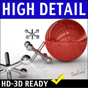 Kids Jacks Game 3D Model