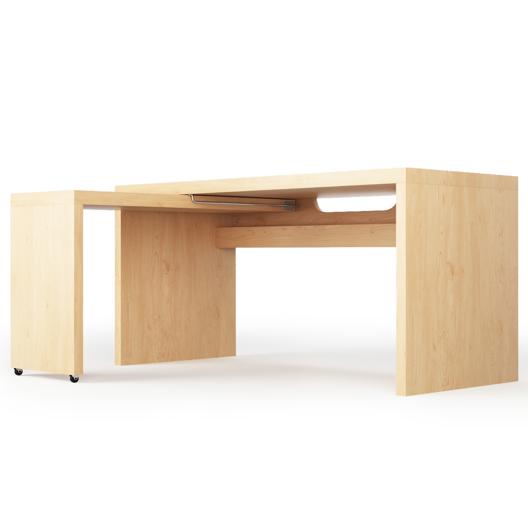 Ikea Malm Schreibtisch mit ausziehbarer Blende 3DModell TurboSquid