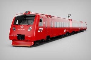 train aeroexpress 3D model
